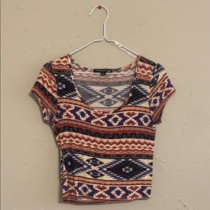 Tribal crop top